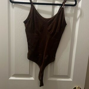 Brown shaping body suit